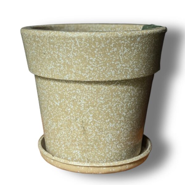 Premium Plastic Pot 6.5"with Base Plate.